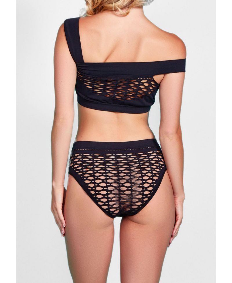 Women's 2 Piece Seamless Asymmetrical Bra and Panty Lingerie Set