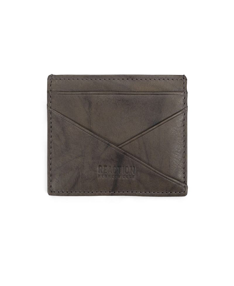 Men's RFID Leather Slimfold Wallet with Removable Magnetic Card Case