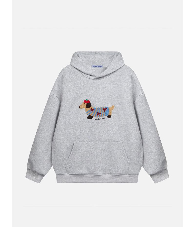 Women's Cartoon Dachshund Pullover Hoodie