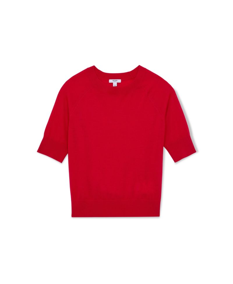 Women's Suzzie Merino Wool Mock-Neck T-Shirt