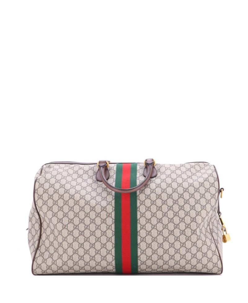Large Ophidia Carry On Duffle Bag GG Coated Canvas