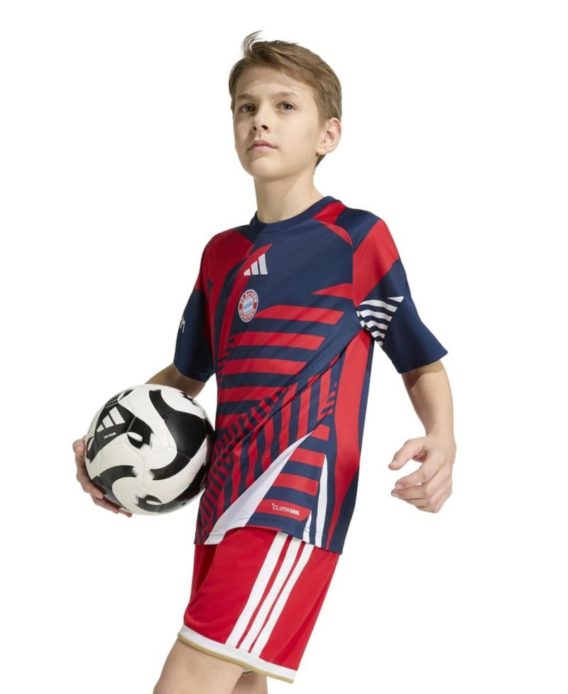 Big Boys and Girls Blue/Red Bayern Munich 2026/27 Pre-Match Home Training Jersey