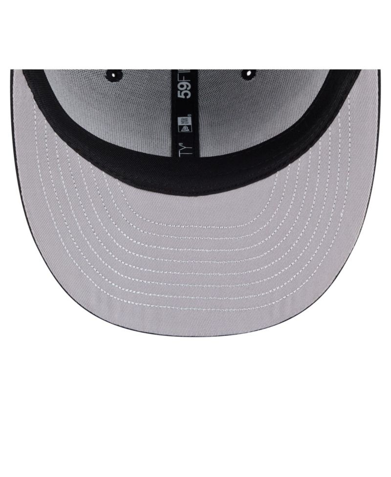 Men's Black Pittsburgh Pirates Americana Bald Eagle Pre-Curved 59FIFTY Fitted Hat