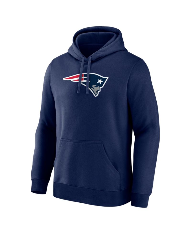 Men's New England Patriots Fleece Long-Sleeve Hoodie