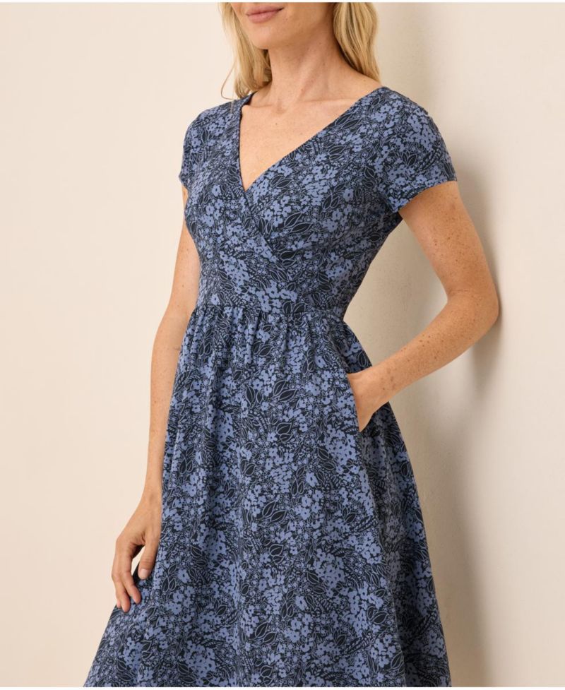 Women's Fit & Flare Crossover Dress