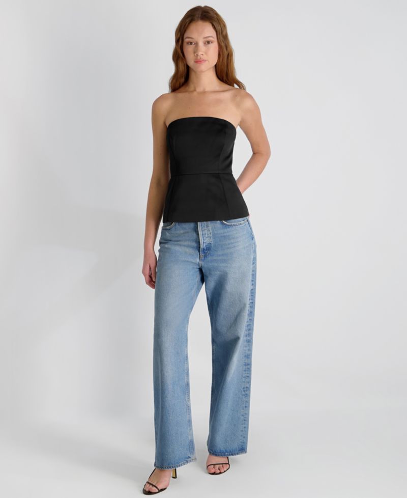 Women's York Satin in Christa Fleur Strapless Top