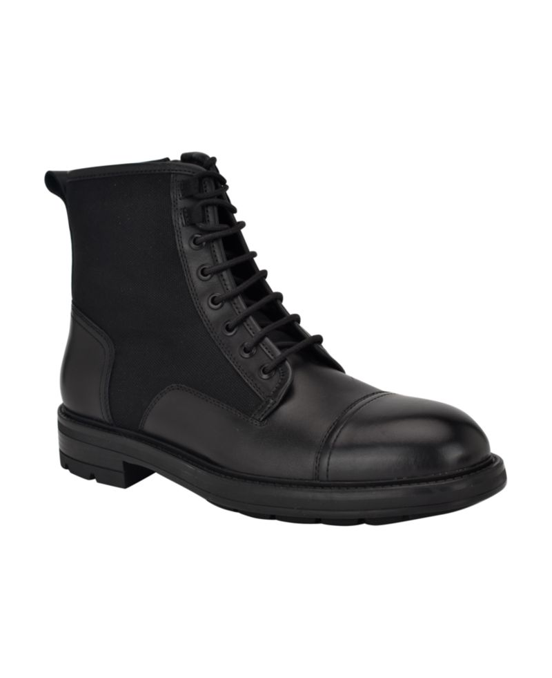 Men's Domly Lace-Up Almond Toe Casual Boots
