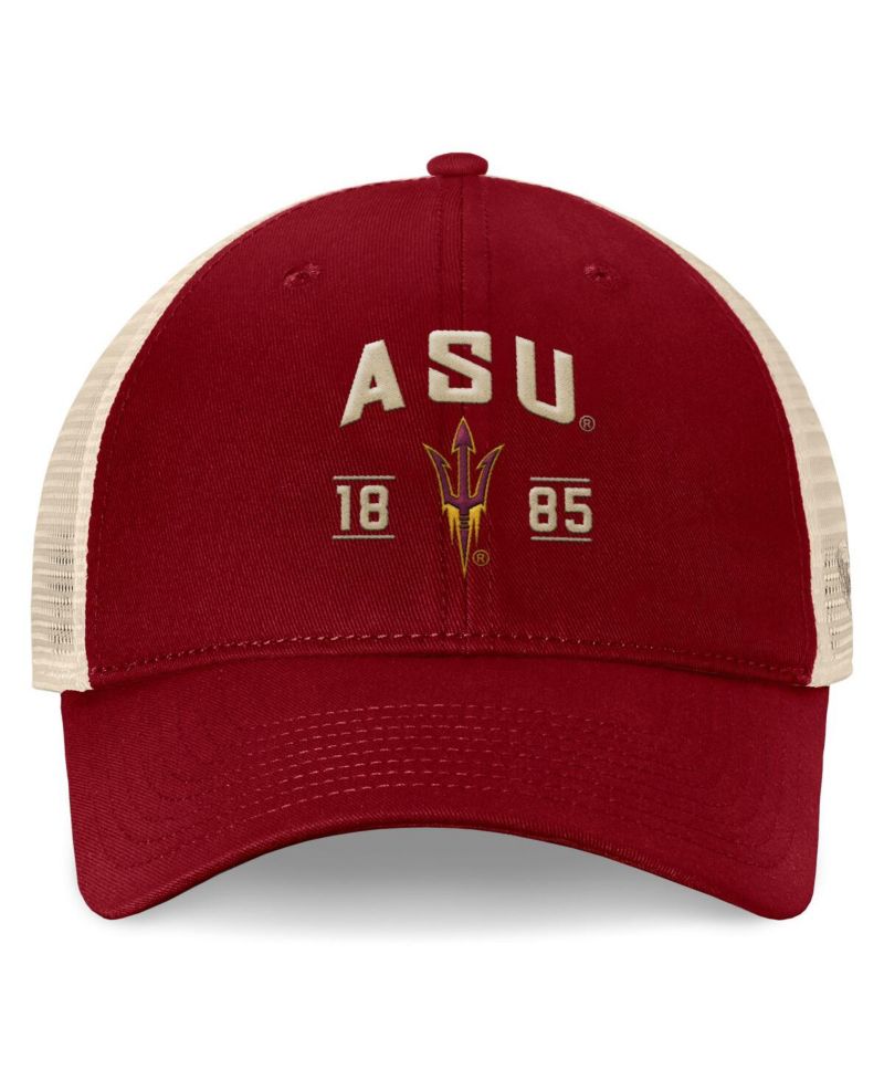 Men's Maroon Arizona State Sun Devils Heritage Waylon Trucker Adjustable Hat