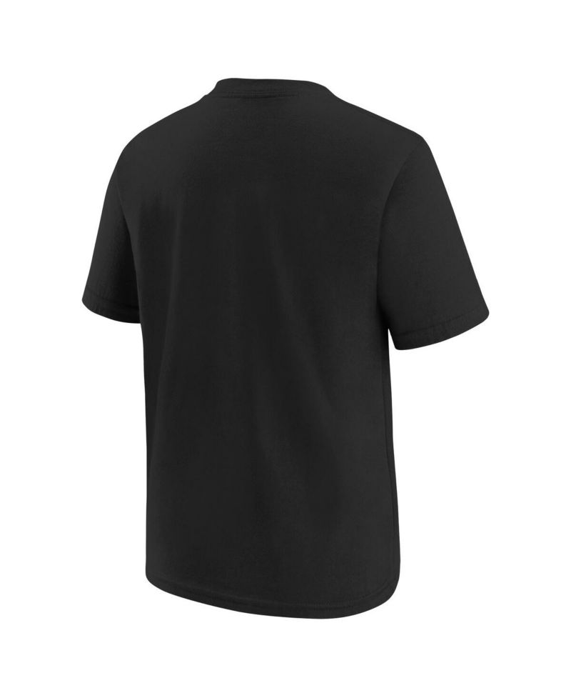 Big Boys and Girls Black Chicago White Sox 2025 City Connect Wordmark T-Shirt