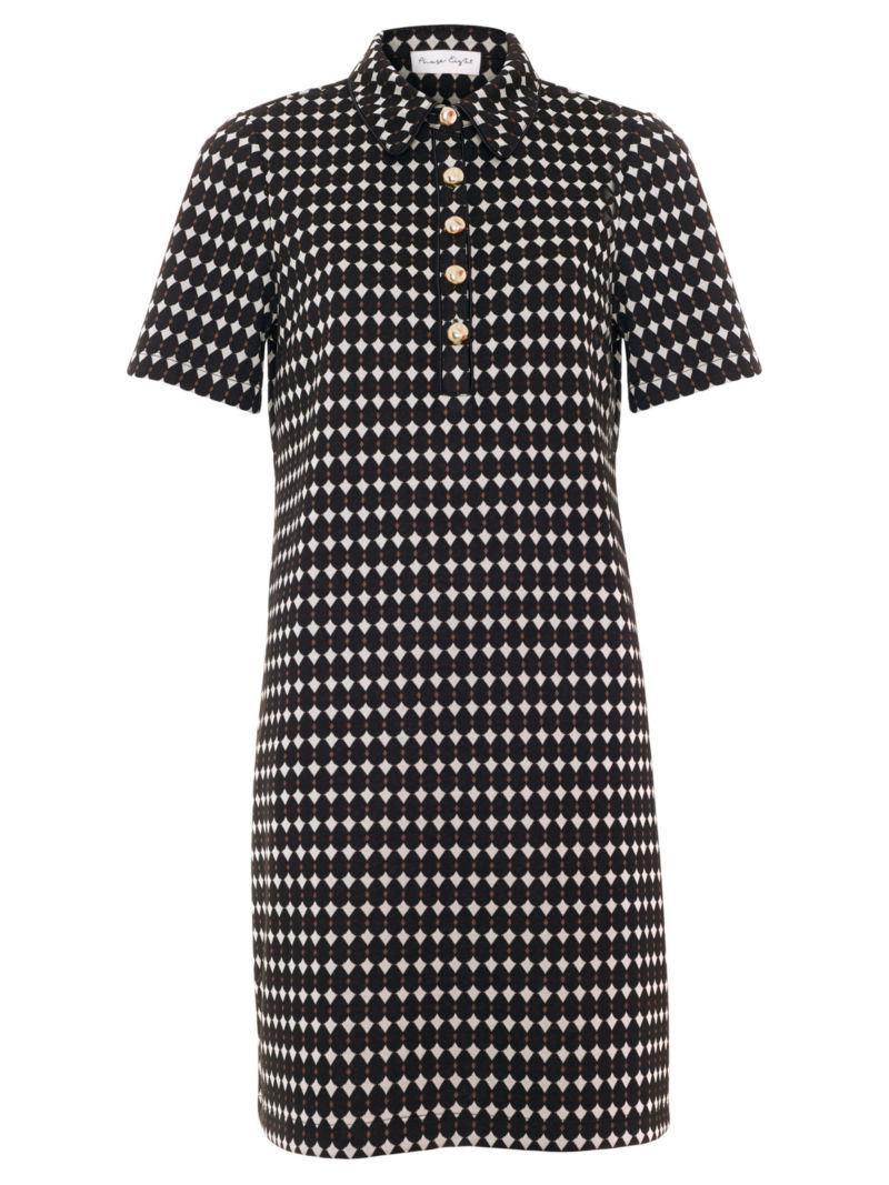 Women's Vivienne Short-Sleeve Geometric Shirt Dress