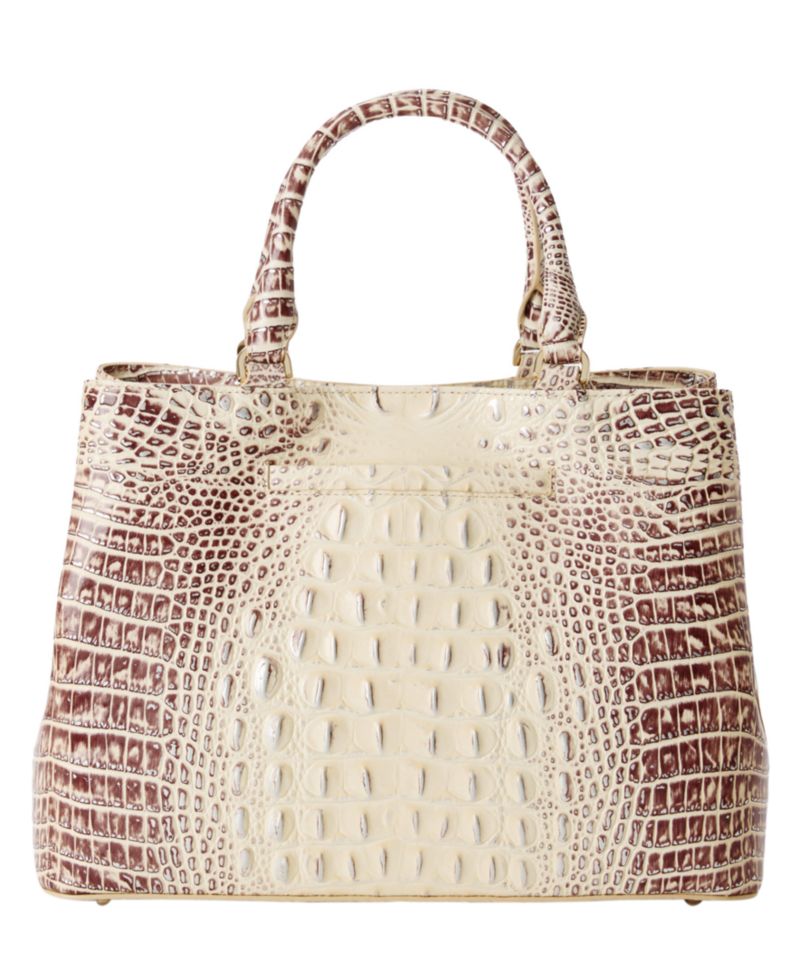 Denise Medium Leather Satchel Handbag