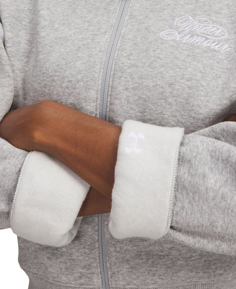 Women's Rival Script Crop Full-Zip Sweatshirt