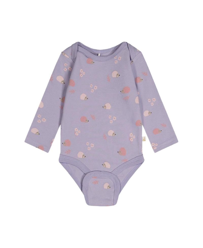 Baby Girls 3M TO 24M Cotton Onesie Hedgehog Print