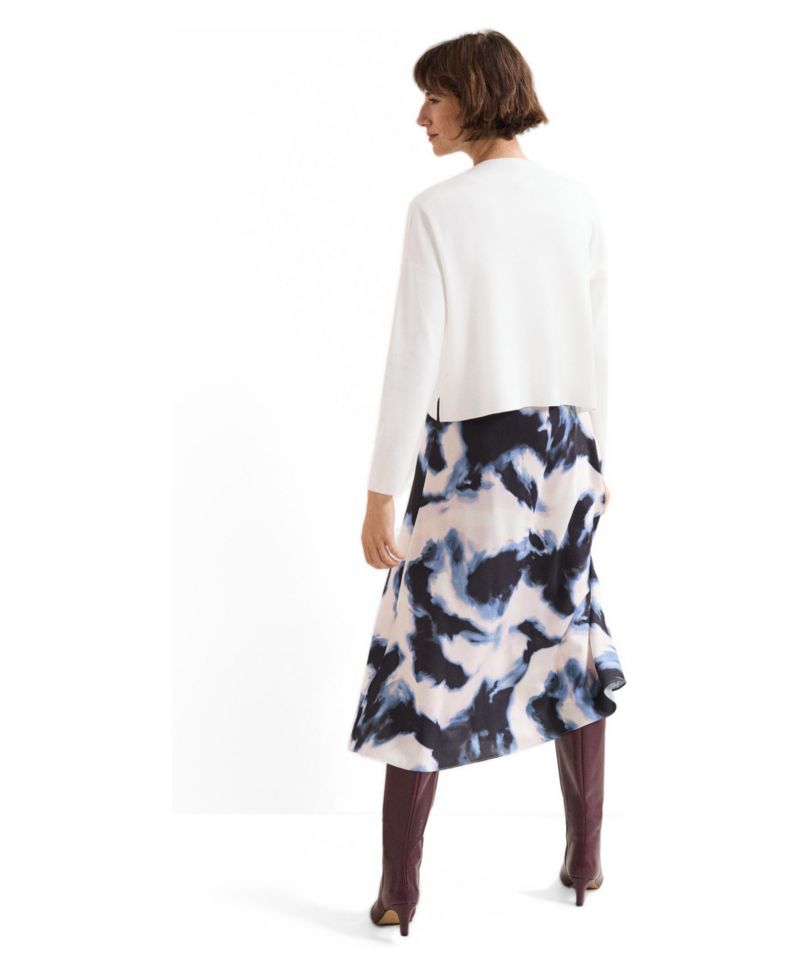 Women's Issy Tie Dye 2-in-1 Long-Sleeve A-Line Midi Dress