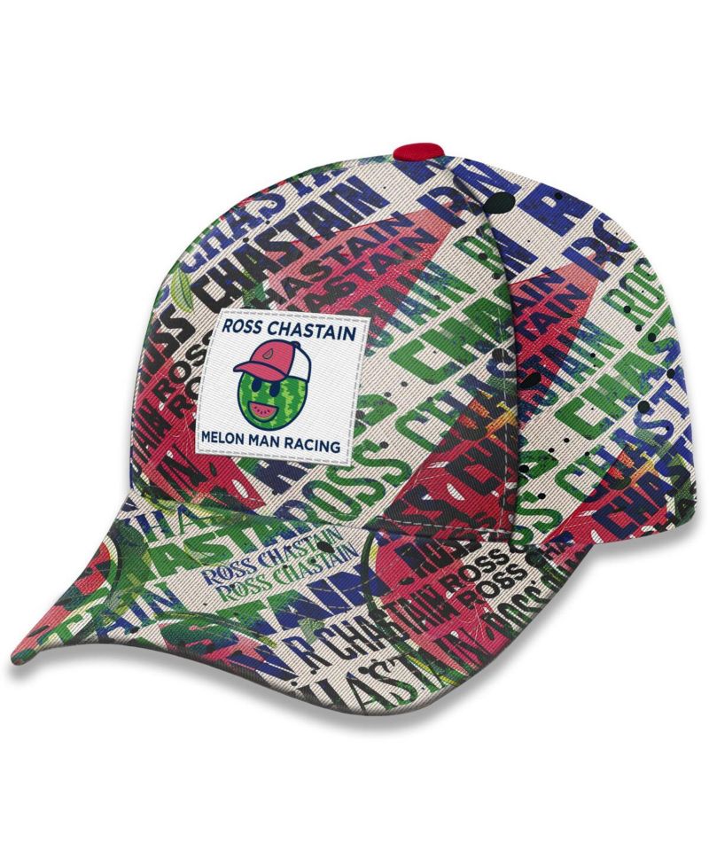 Men's White Ross Chastain Sublimated Melon Man Adjustable Hat
