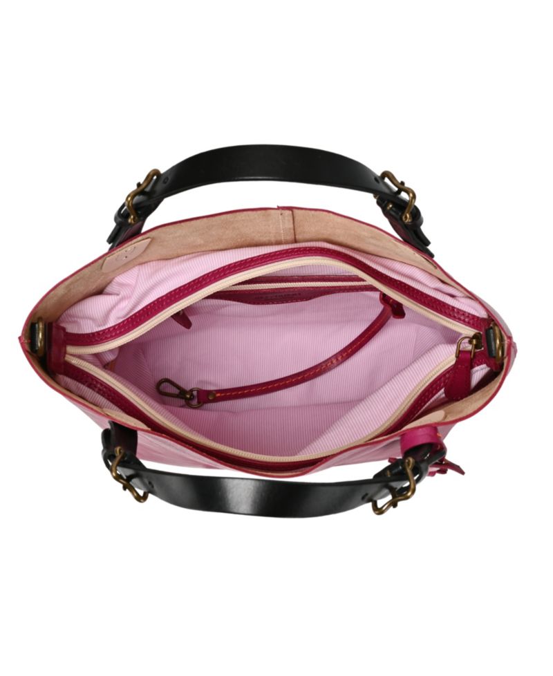 Dip Dye Mini Leather Crossbody Tote Bag