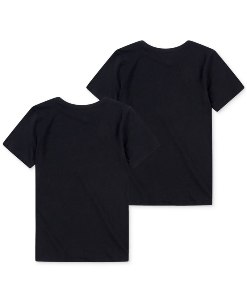 Boys' 8-20 Crewneck Short-Sleeve Undershirt, 2-Pack