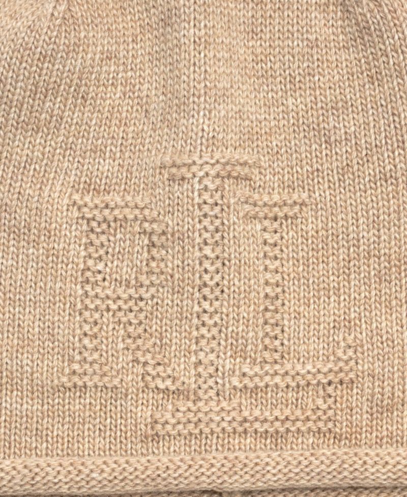 Texture Logo Headband and Beanie Set