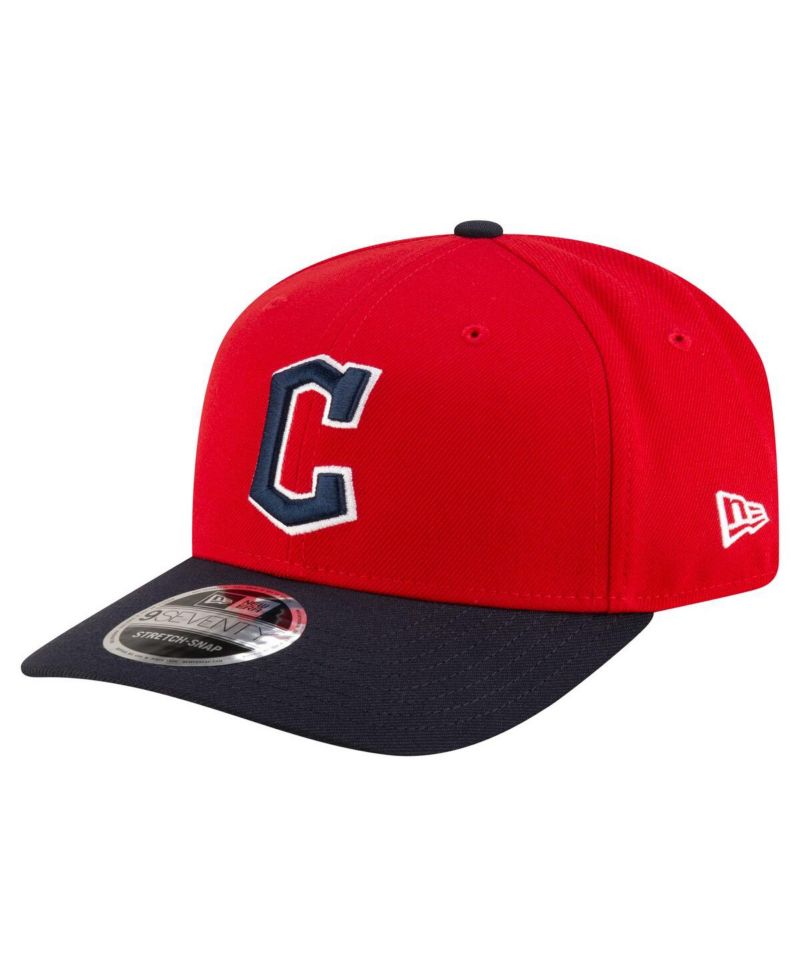 Men's Red/Black Cleveland Guardians Player Replica 9SEVENTY Adjustable Hat