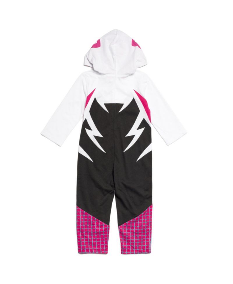 Baby Girls (0M-24M) Spider-Gwen Zip Up Cosplay Coverall