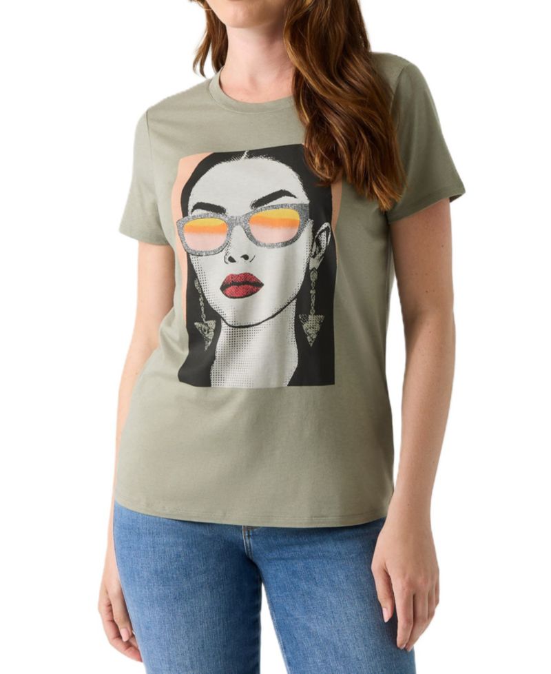 Women's Sunglass Mood Easy Retro Graphic T-Shirt