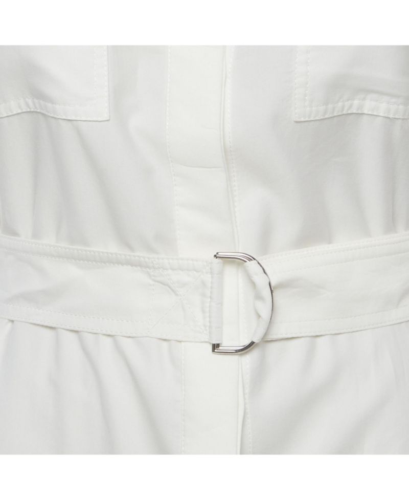 Women's Collared Long-Sleeve Belted Shirt Dress