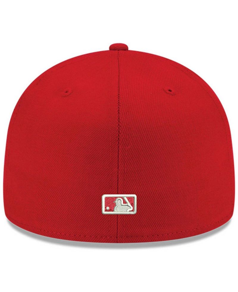 Men's Red Toronto Blue Jays Logo White 59FIFTY Fitted Hat