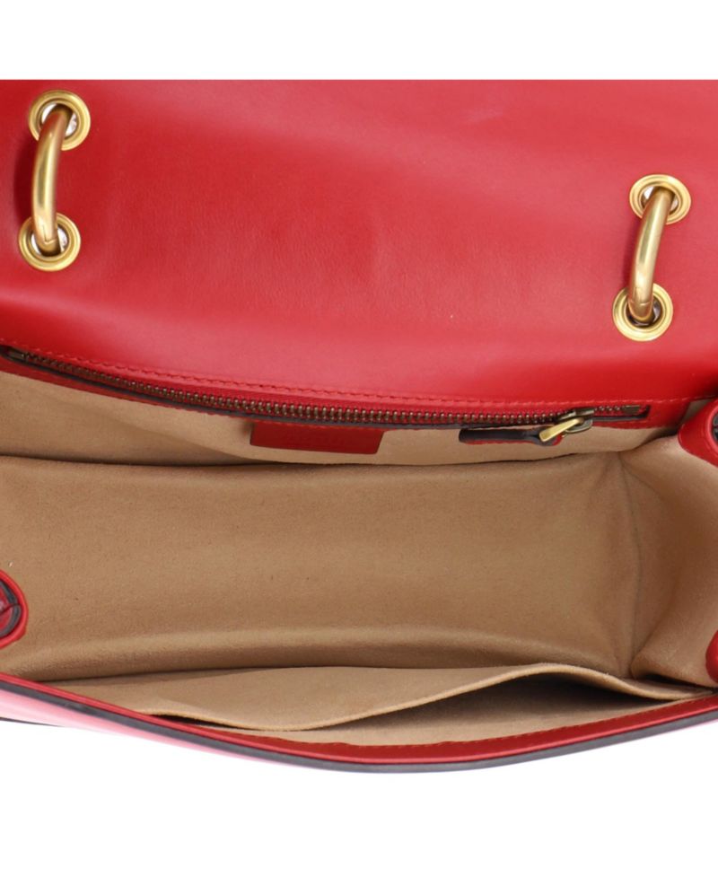 Medium Queen Margaret Flap Bag Colorblock Leather