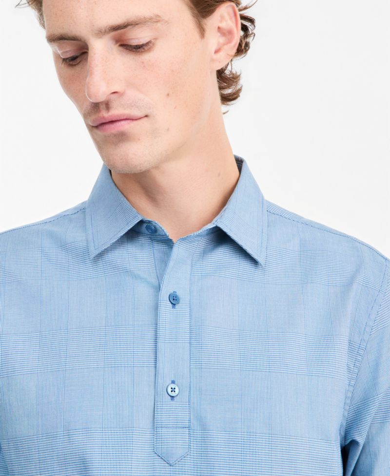Men's Long-Sleeve Plaid Shirt