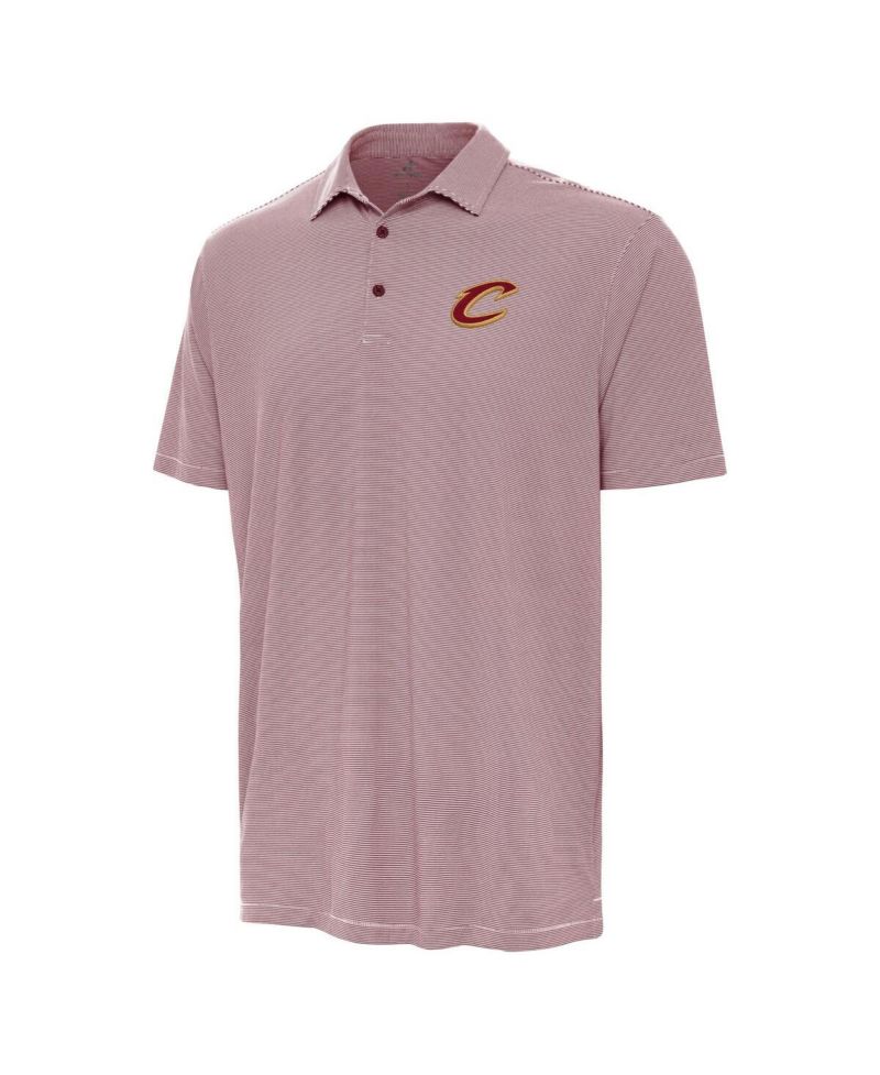 Men's Wine Cleveland Cavaliers Twine Polo Shirt