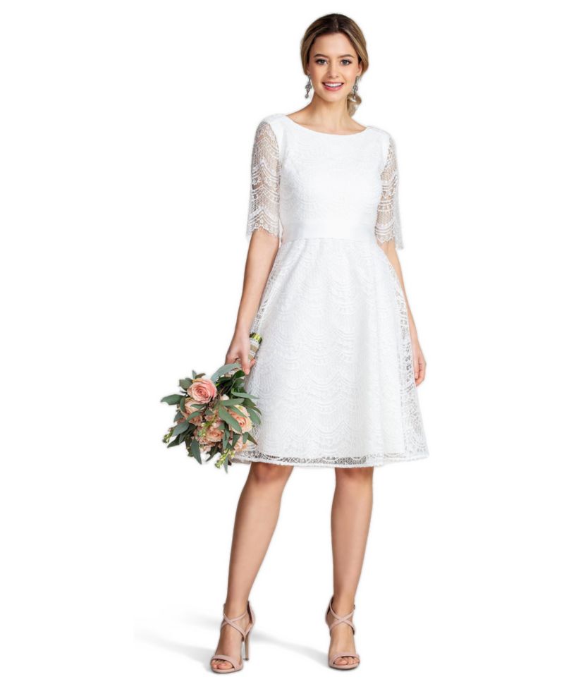 Women's Evie 3/4 Sleeve Knee Length Lace Dress