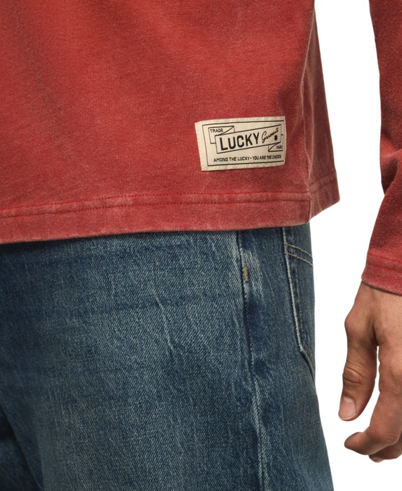 Men's Long-Sleeve Football Crewneck T-Shirt