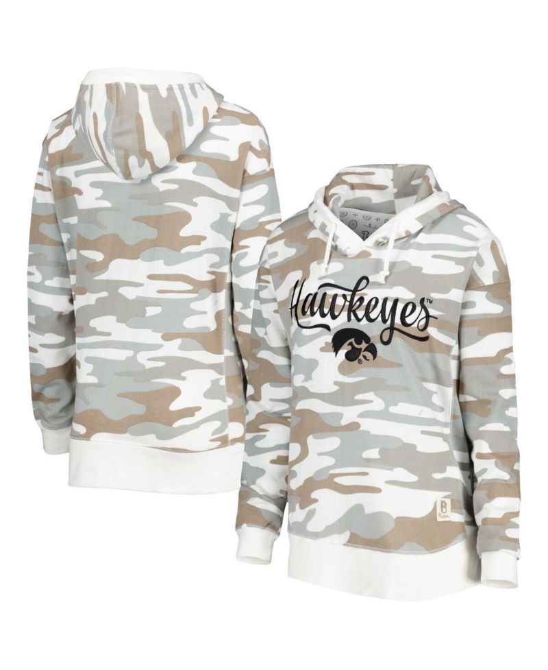 Women's Camo Iowa Hawkeyes San Pablo Pullover Hoodie