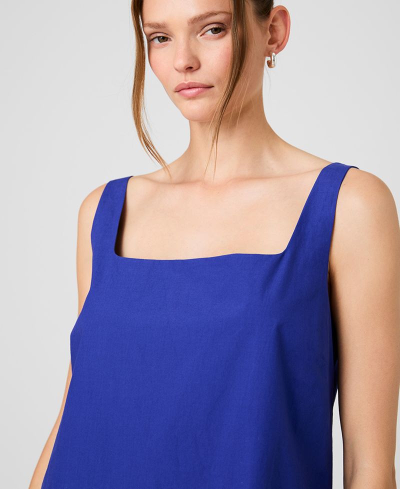 Women's Sleeveless Cotton Mini Dress