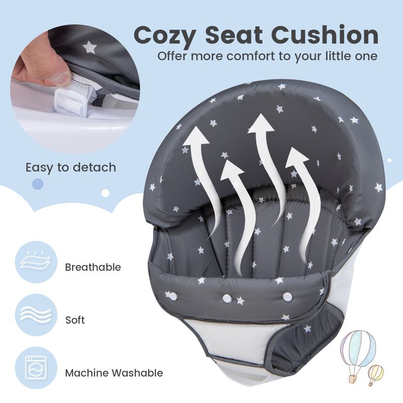 Baby Adjustable-Height Foldable Walker