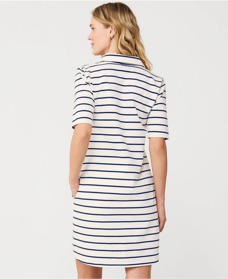 Women's Starfish Elbow Sleeve Polo Dress