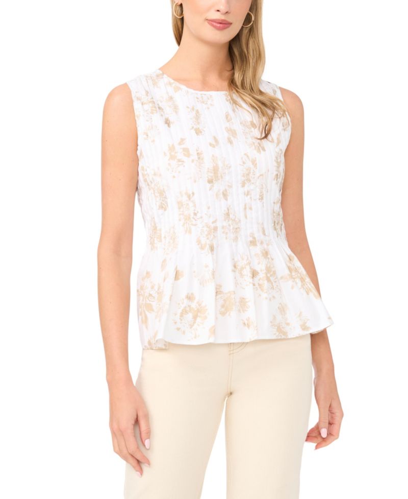 Women's Peplum Sleeveless Blouse