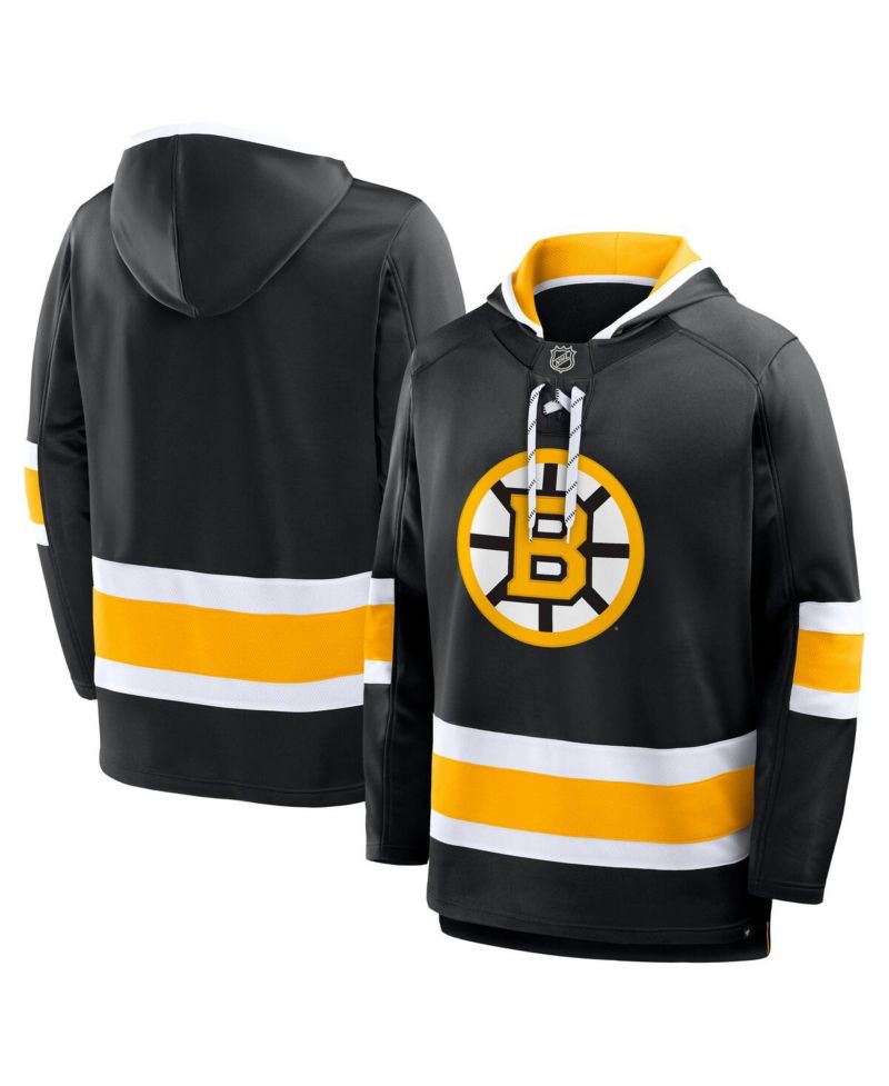 Men's Black Boston Bruins Prime Time Fleece Hoodie