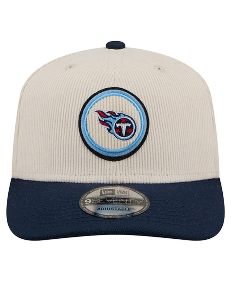 Men's Stone Tennessee Titans Loyal Corduroy 9SEVENTY Adjustable Hat