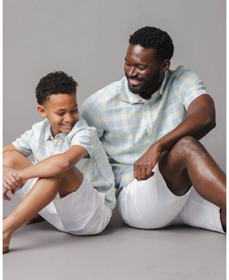 Toddler Boys Linen Short Sleeve Shirt
