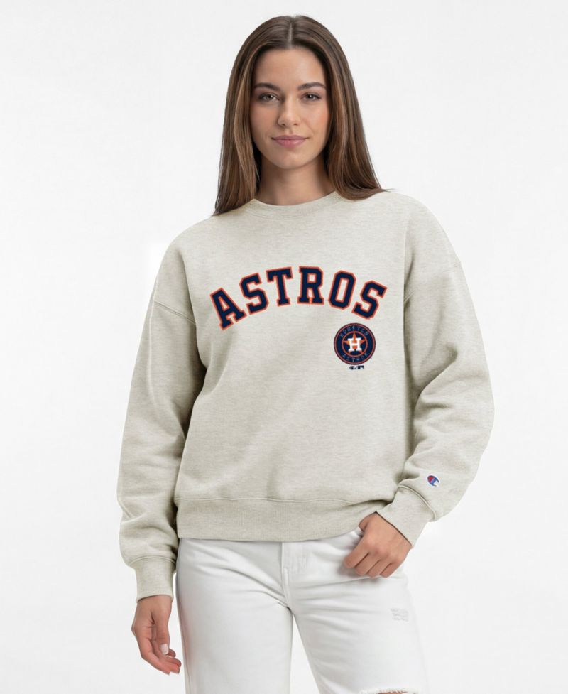Women's Houston Astros All-Star Relaxed-Fit Dropped-Shoulder Screen-Print Sweatshirt