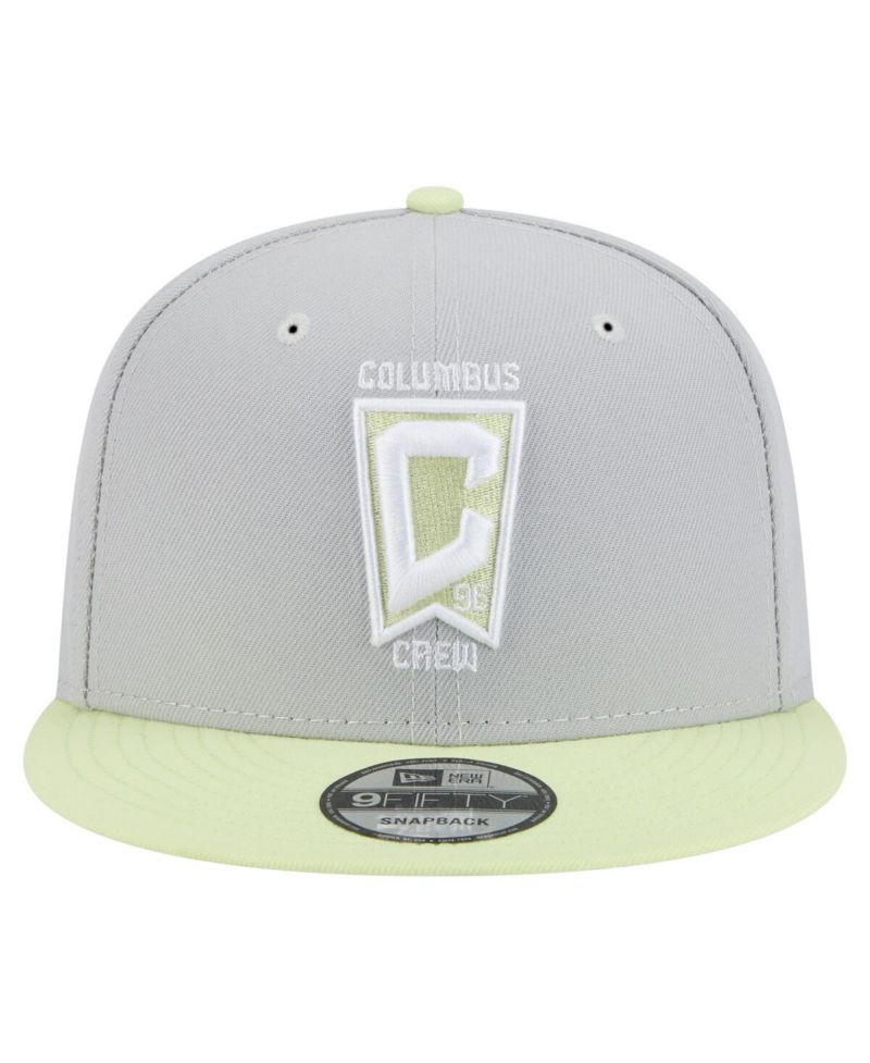 Men's Gray Columbus Crew Color Pack Two-Tone 9FIFTY Snapback Hat