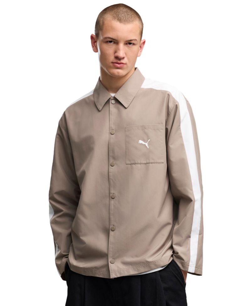 Men's T7 Relaxed Woven Overshirt Jacket