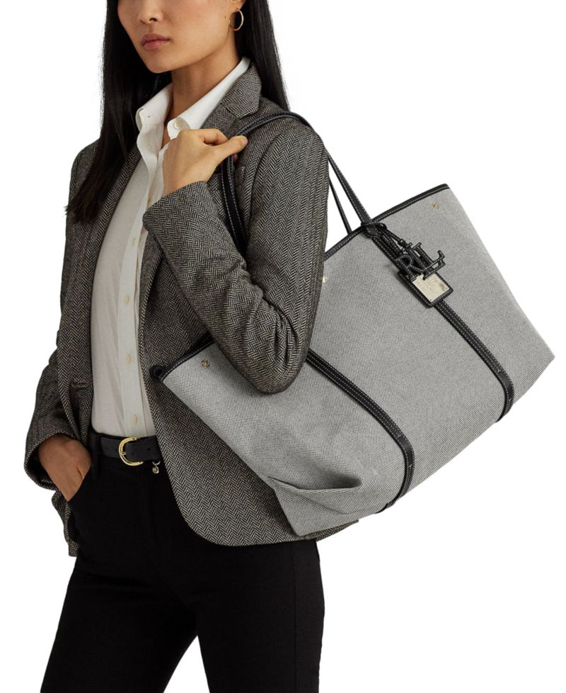 Emerie Canvas & Leather Extra-Large Tote Bag