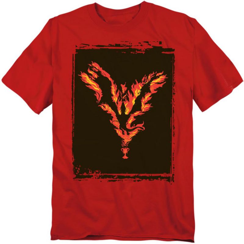 Men's Goblet Of Fire Dragon In Flames T Shirt