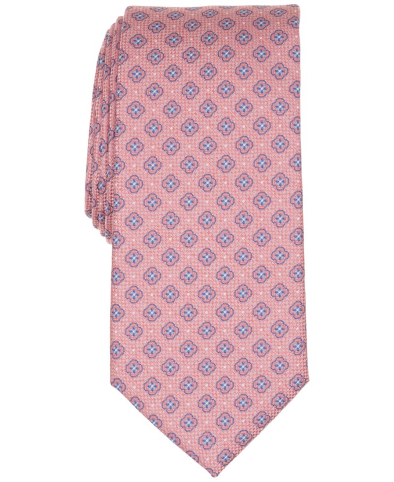 Men's Neat Floral Pattern Tie