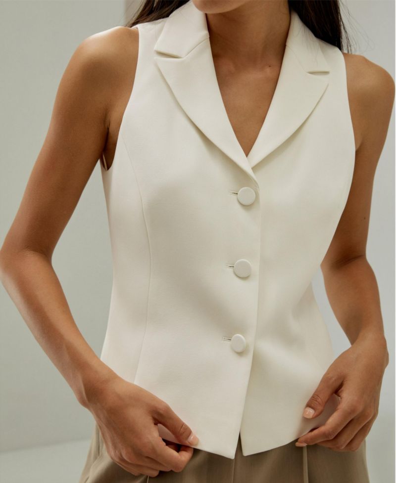 Women's Silk Suit Vest