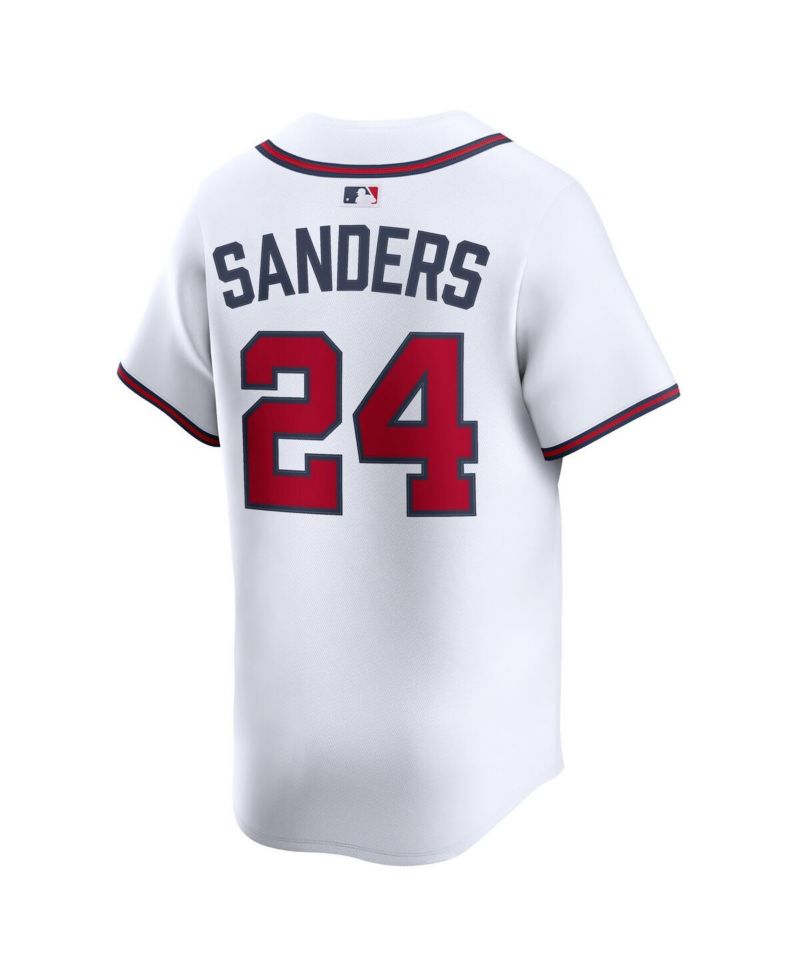 Men's Deion Sanders White Atlanta Braves Limited Player Jersey