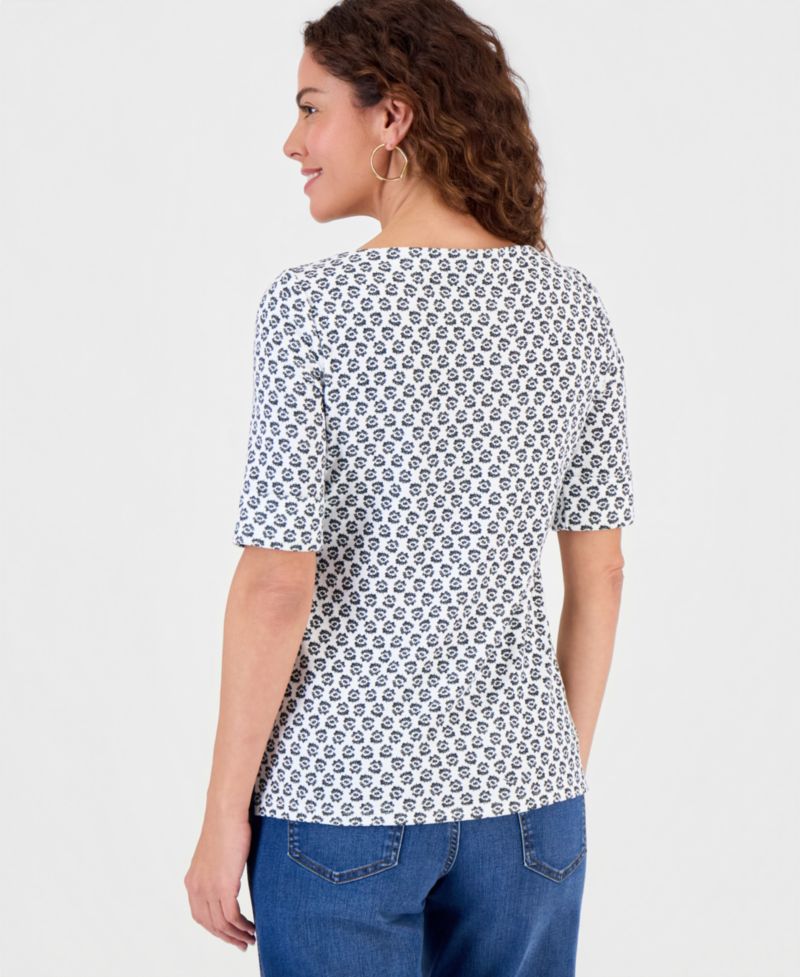 Petite Boat Neck Knitted Top