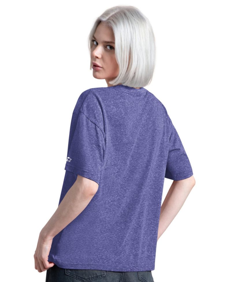 Women's Purple Baltimore Ravens Jump Shot Boyfriend Tri-Blend T-Shirt